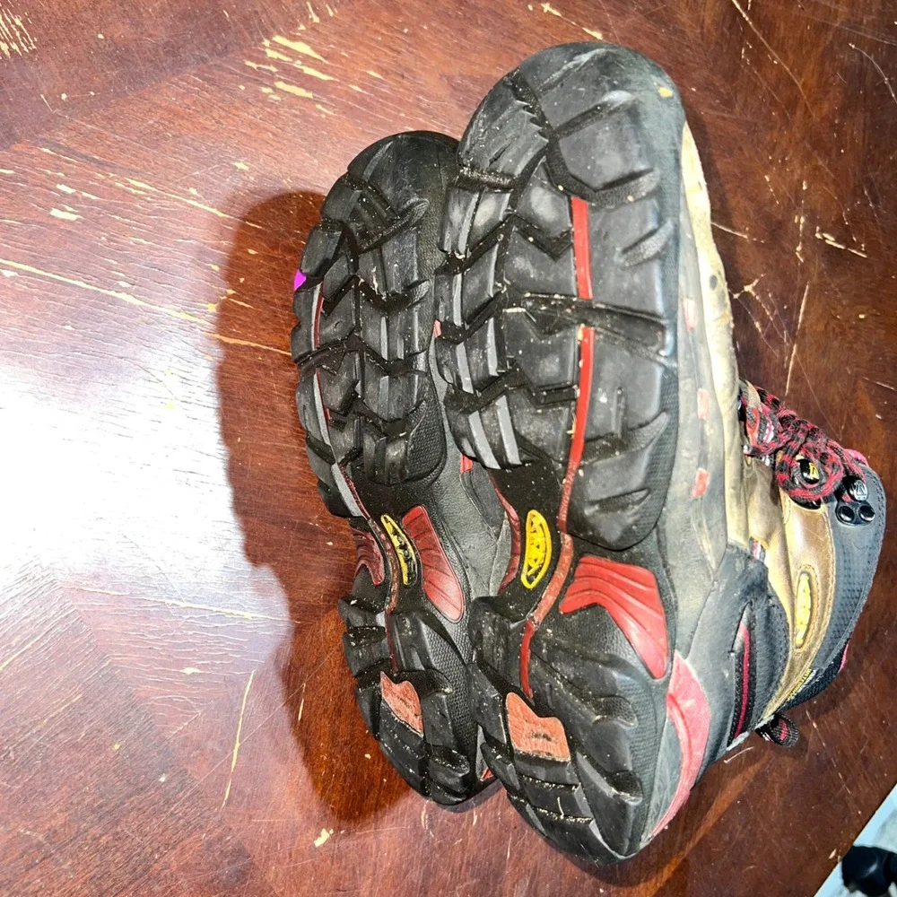 Keen Utility Pittsburgh Steel Toe Waterproof Work Boots Mens 8.5 EE Brown Red